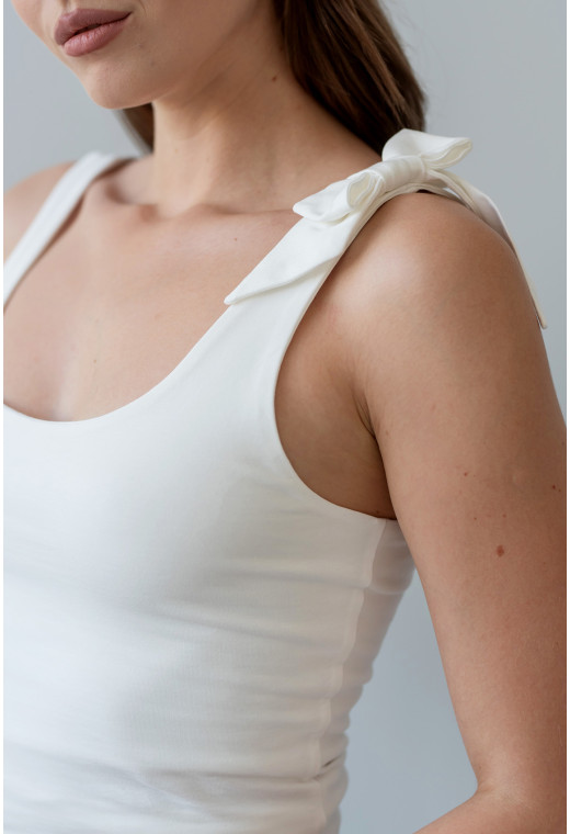 Молочна майка бант — 288651. Maritel. Зображення 2 Молочна майка бант — 288651. Maritel. Зображення 2