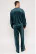 Изумрудная мужская велюровая пижама. Maritel. Изображенние 2 Изумрудная мужская велюровая пижама. Maritel. Изображенние 2