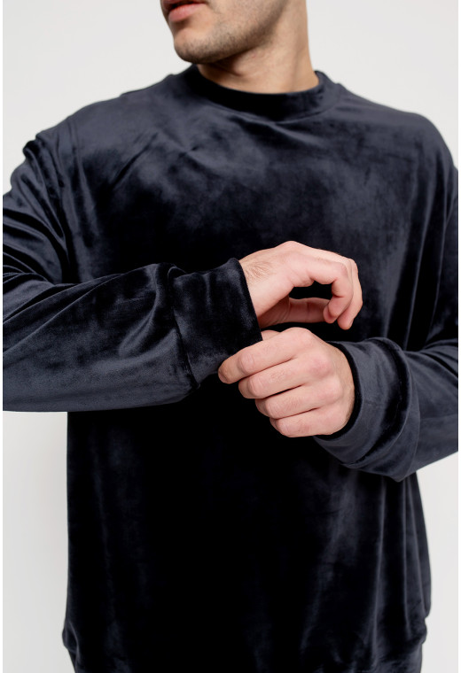 Синяя мужская велюровая пижама — 517696. Maritel. Изображенние 4 Синяя мужская велюровая пижама — 517696. Maritel. Изображенние 4