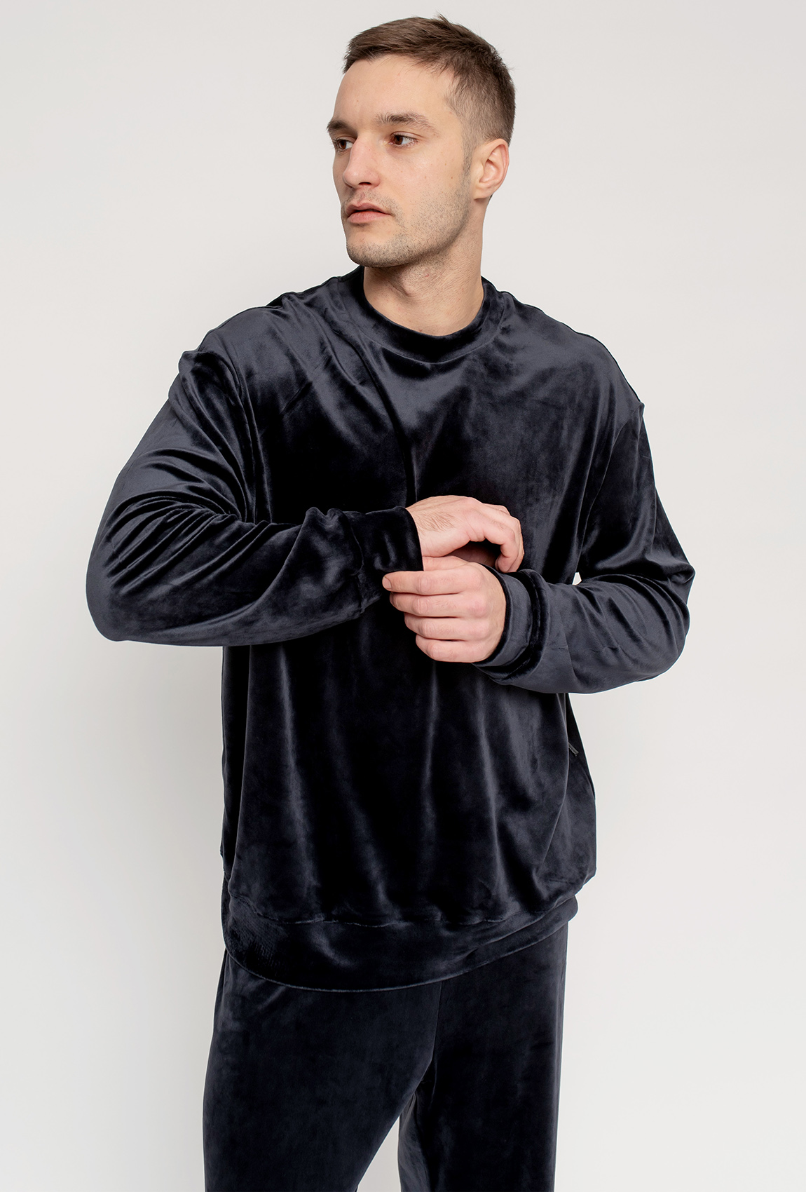 Синяя мужская велюровая пижама — 517696. Maritel. Изображенние 3 Синяя мужская велюровая пижама — 517696. Maritel. Изображенние 3