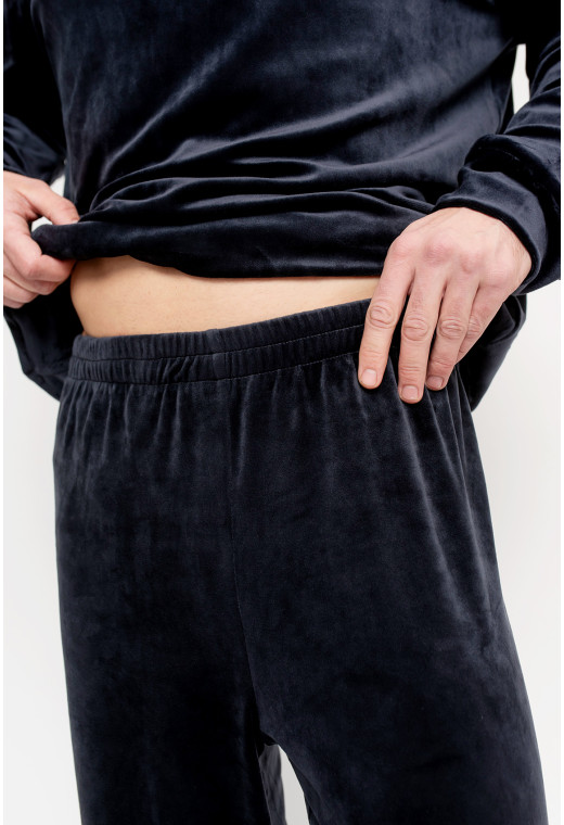 Синяя мужская велюровая пижама — 517696. Maritel. Изображенние 5 Синяя мужская велюровая пижама — 517696. Maritel. Изображенние 5