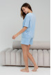 Голубая пижама бант с шортами — 389734. Maritel. Изображенние 1 Голубая пижама бант с шортами — 389734. Maritel. Изображенние 1