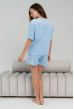 Голубая пижама бант с шортами — 389734. Maritel. Изображенние 2 Голубая пижама бант с шортами — 389734. Maritel. Изображенние 2