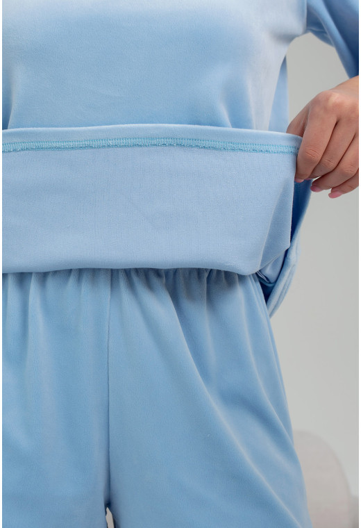 Голубая пижама бант с шортами — 389734. Maritel. Изображенние 4 Голубая пижама бант с шортами — 389734. Maritel. Изображенние 4