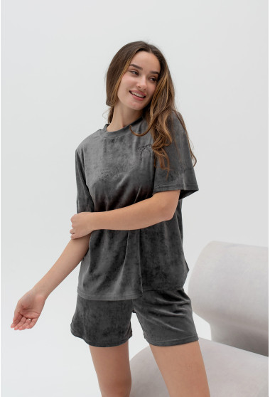 Графитовая пижама бант с шортами. Maritel. Изображенние 10