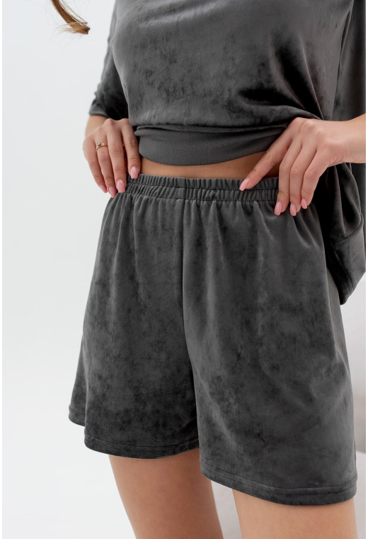 Графитовая пижама бант с шортами — 193453. Maritel. Изображенние 5 Графитовая пижама бант с шортами — 193453. Maritel. Изображенние 5