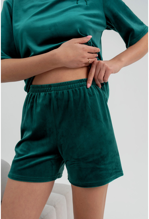 Изумрудная пижама бант с шортами — 650193. Maritel. Изображенние 5 Изумрудная пижама бант с шортами — 650193. Maritel. Изображенние 5