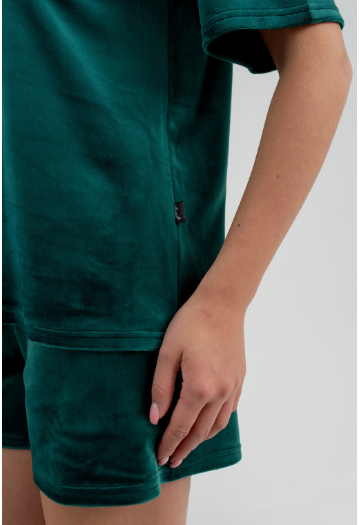 Изумрудная пижама бант с шортами — 650193. Maritel. Изображенние 6 Изумрудная пижама бант с шортами — 650193. Maritel. Изображенние 6