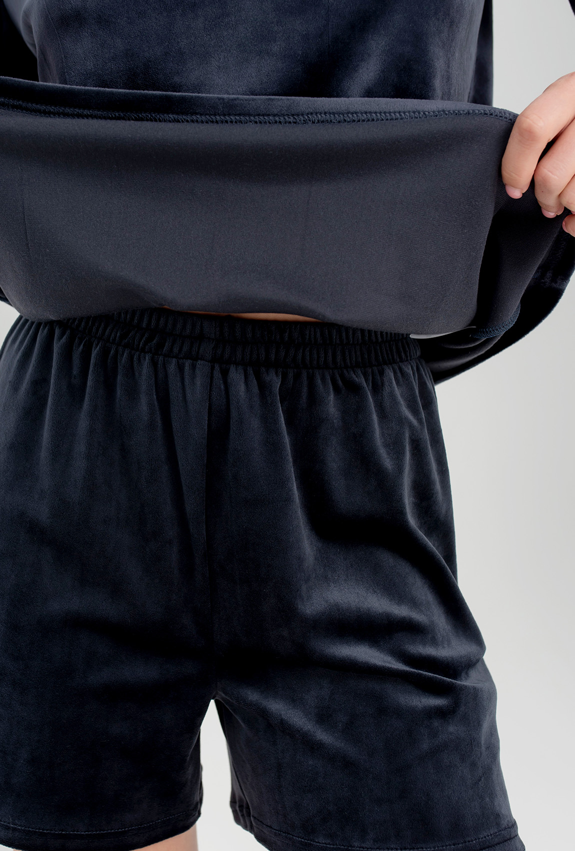 Синяя пижама бант с шортами —  805399. Maritel. Изображенние 3 Синяя пижама бант с шортами —  805399. Maritel. Изображенние 3