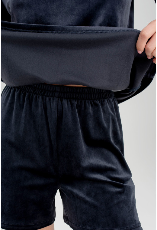 Синя піжама бант з шортами — 805399. Maritel. Зображення 3 Синя піжама бант з шортами — 805399. Maritel. Зображення 3