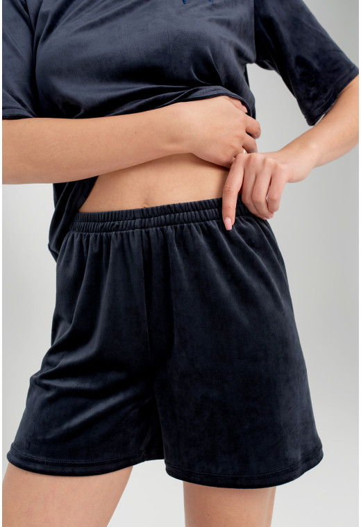 Синя піжама бант з шортами — 805399. Maritel. Зображення 4 Синя піжама бант з шортами — 805399. Maritel. Зображення 4