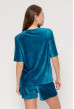 Аквамариновая пижама бант с шортами — 800741. Maritel. Изображенние 4 Аквамариновая пижама бант с шортами — 800741. Maritel. Изображенние 4