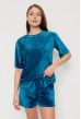 Аквамариновая пижама бант с шортами — 800741. Maritel. Изображенние 5 Аквамариновая пижама бант с шортами — 800741. Maritel. Изображенние 5
