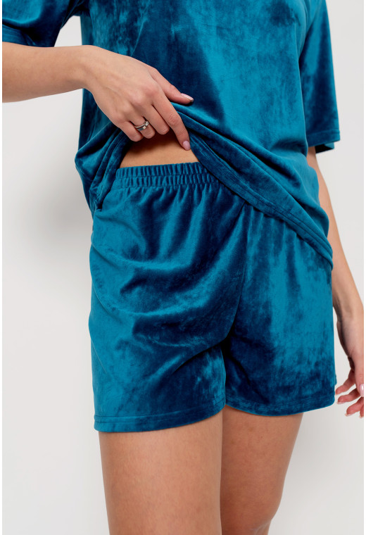 Аквамариновая пижама бант с шортами — 800741. Maritel. Изображенние 3 Аквамариновая пижама бант с шортами — 800741. Maritel. Изображенние 3