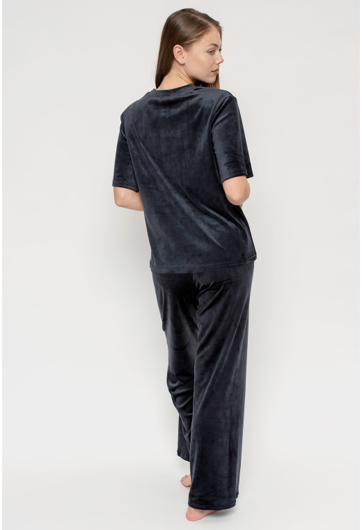 Синяя пижама бант с штанами — 572969. Maritel. Изображенние 2 Синяя пижама бант с штанами — 572969. Maritel. Изображенние 2