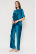 Аквамариновая пижама бант со штанами — 183879. Maritel. Изображенние 1 Аквамариновая пижама бант со штанами — 183879. Maritel. Изображенние 1