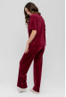 Бордовая пижама бант со штанами — 454782. Maritel. Изображенние 1 Бордовая пижама бант со штанами — 454782. Maritel. Изображенние 1