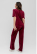 Бордовая пижама бант со штанами — 454782. Maritel. Изображенние 2 Бордовая пижама бант со штанами — 454782. Maritel. Изображенние 2