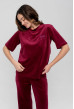 Бордовая пижама бант со штанами — 454782. Maritel. Изображенние 4 Бордовая пижама бант со штанами — 454782. Maritel. Изображенние 4