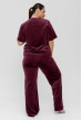 Марсаловая пижама бант со штанами — 700538. Maritel. Изображенние 2 Марсаловая пижама бант со штанами — 700538. Maritel. Изображенние 2