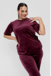 Марсаловая пижама бант со штанами — 700538. Maritel. Изображенние 3 Марсаловая пижама бант со штанами — 700538. Maritel. Изображенние 3