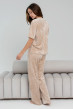 Бежевая пижама бант со штанами — 120141. Maritel. Изображенние 1 Бежевая пижама бант со штанами — 120141. Maritel. Изображенние 1