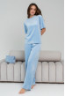 Голубая пижама бант со штанами — 320318. Maritel Голубая пижама бант со штанами — 320318. Maritel