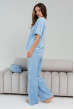 Голубая пижама бант со штанами — 320318. Maritel. Изображенние 1 Голубая пижама бант со штанами — 320318. Maritel. Изображенние 1