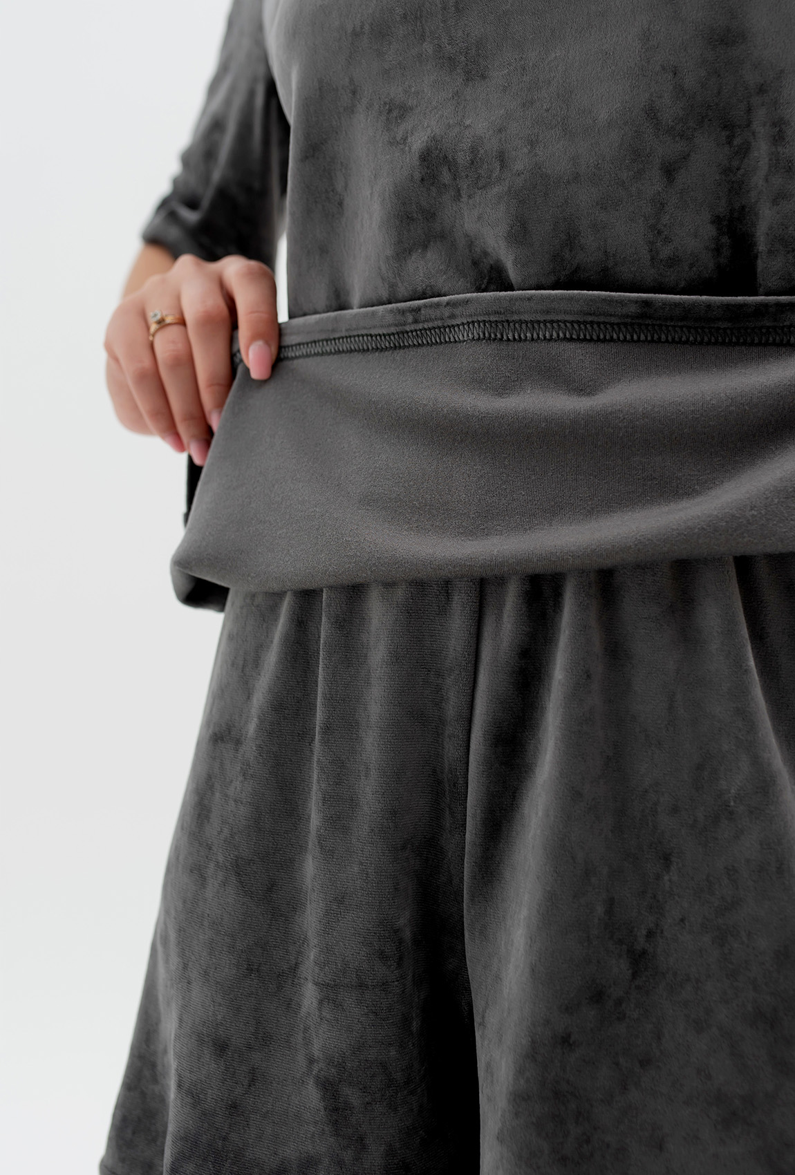 Графитовая пижама бант со штанами —  204096. Maritel. Изображенние 4