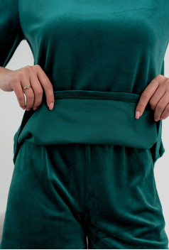 Смарагдова піжама бант з штанами. Maritel. Зображення 5 Смарагдова піжама бант з штанами. Maritel. Зображення 5