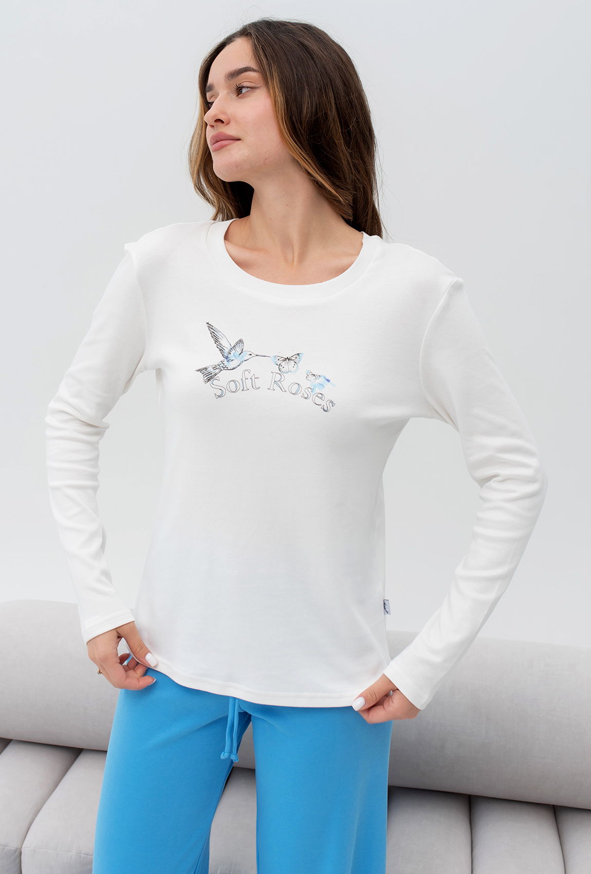 Голубая пижама птичка —  257699. Maritel. Изображенние 3