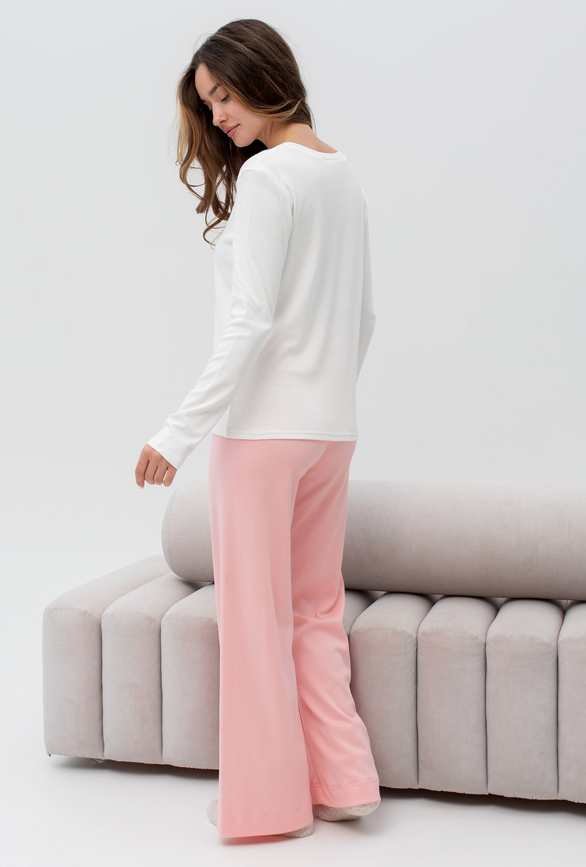 Персиковая пижама птичка —  240357. Maritel. Изображенние 1