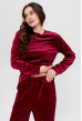 Бордова велюрова піжама Chill time. Maritel. Зображення 2 Бордова велюрова піжама Chill time. Maritel. Зображення 2