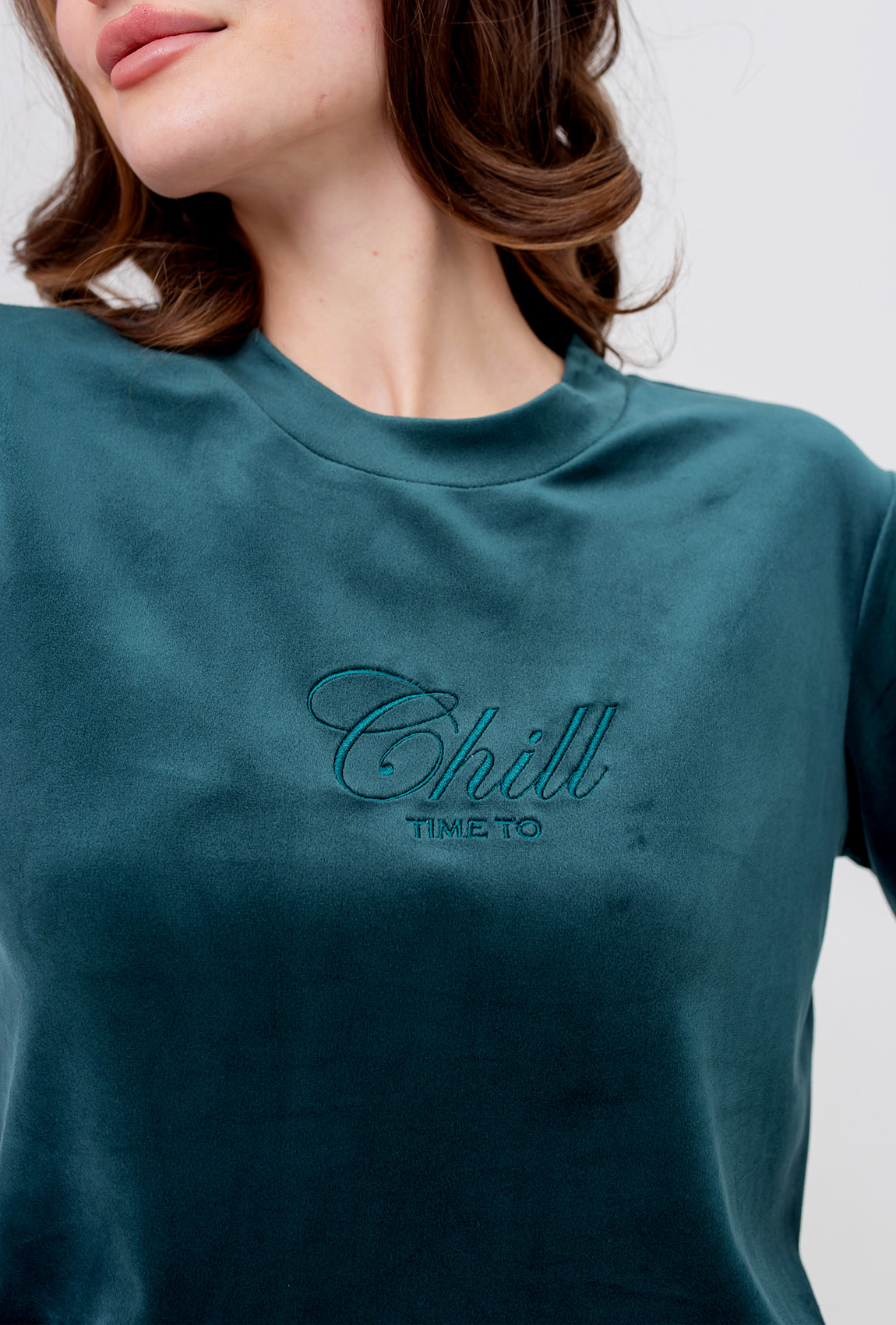 Изумрудная велюровая пижама Chill time — 120569. Maritel. Изображенние 3 Изумрудная велюровая пижама Chill time — 120569. Maritel. Изображенние 3