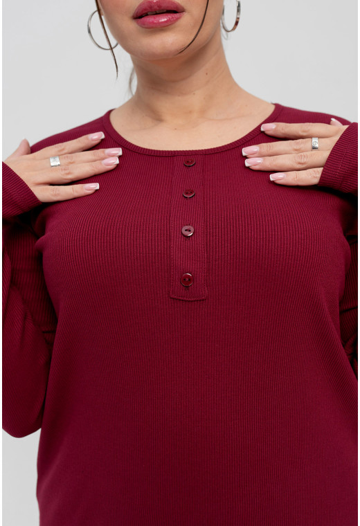 Бордовая пижама рубчик. Maritel. Изображенние 2 Бордовая пижама рубчик. Maritel. Изображенние 2