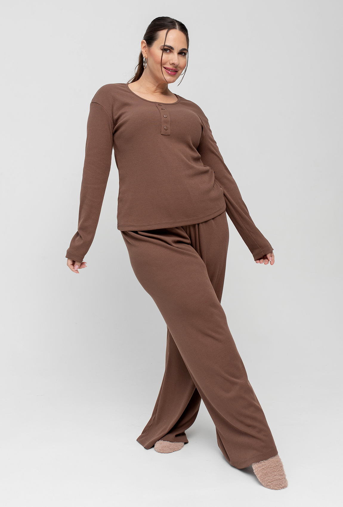 Шоколадна піжама рубчик —  630434. Maritel