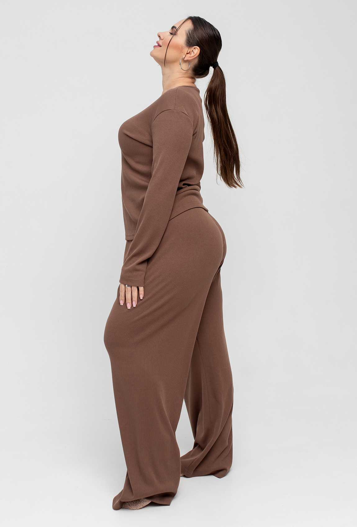 Шоколадна піжама рубчик —  630434. Maritel. Зображення 1