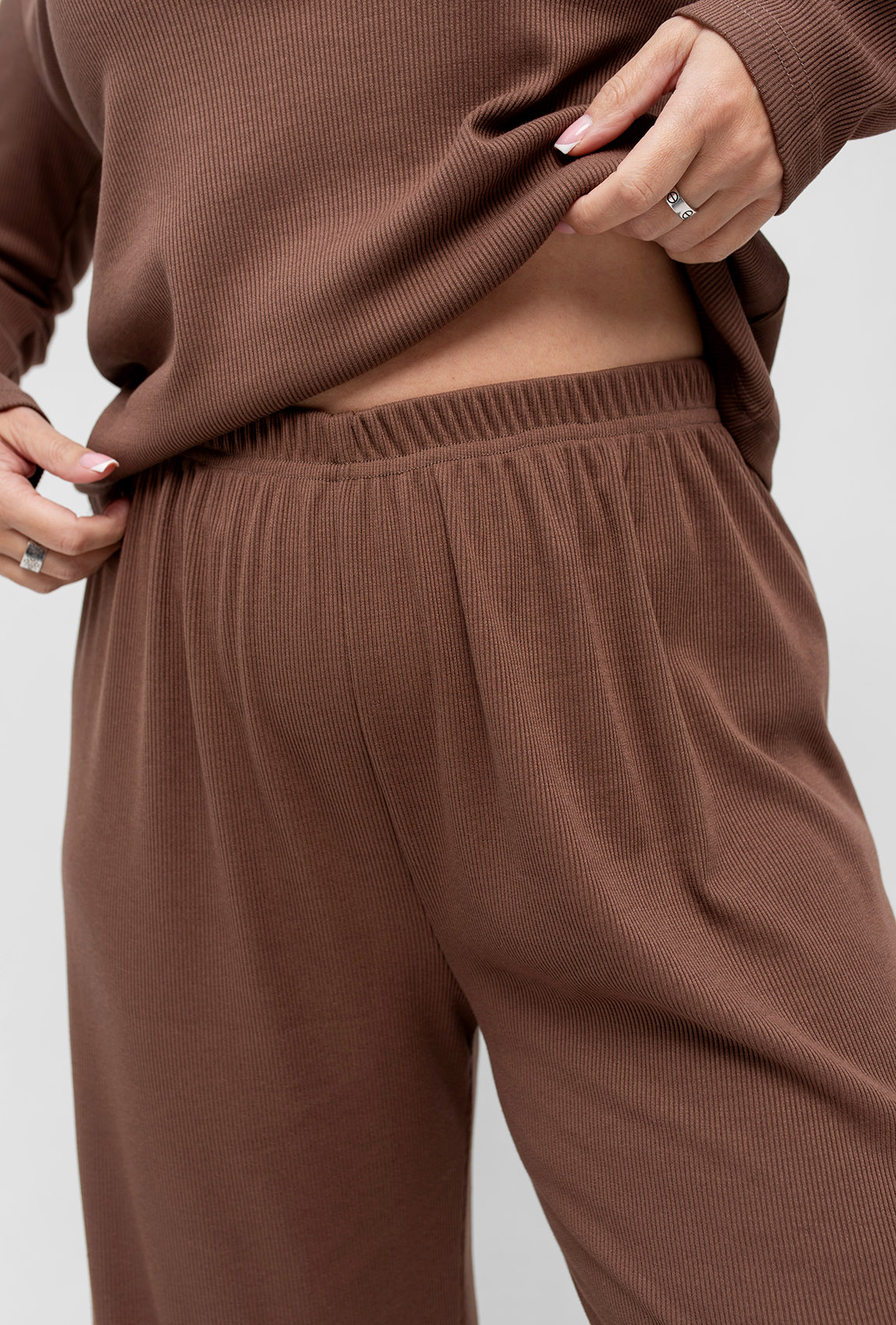 Шоколадна піжама рубчик —  630434. Maritel. Зображення 4