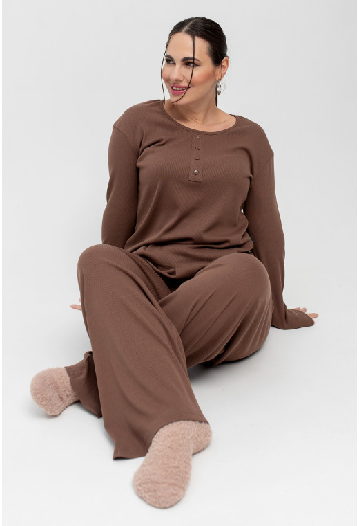 Шоколадная пижама рубчик. Maritel. Изображенние 5 Шоколадная пижама рубчик. Maritel. Изображенние 5