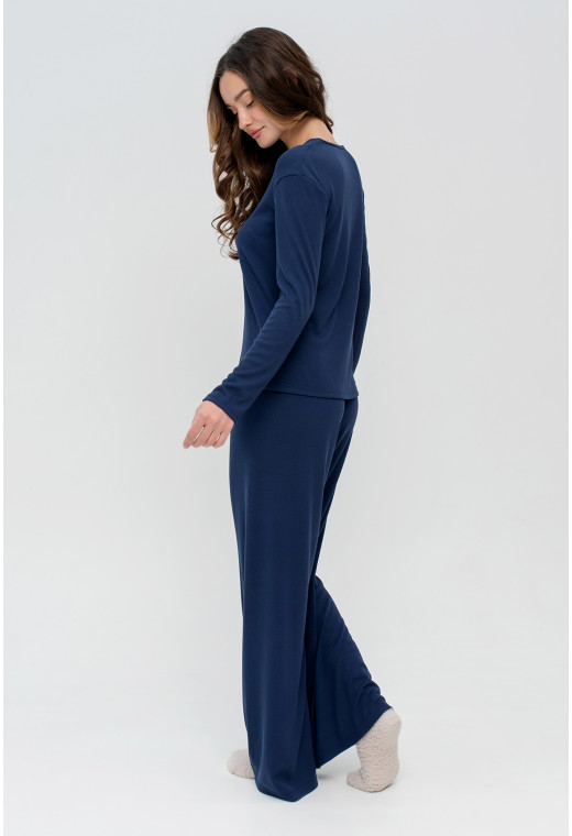 Синяя пижама рубчик. Maritel. Изображенние 1 Синяя пижама рубчик. Maritel. Изображенние 1