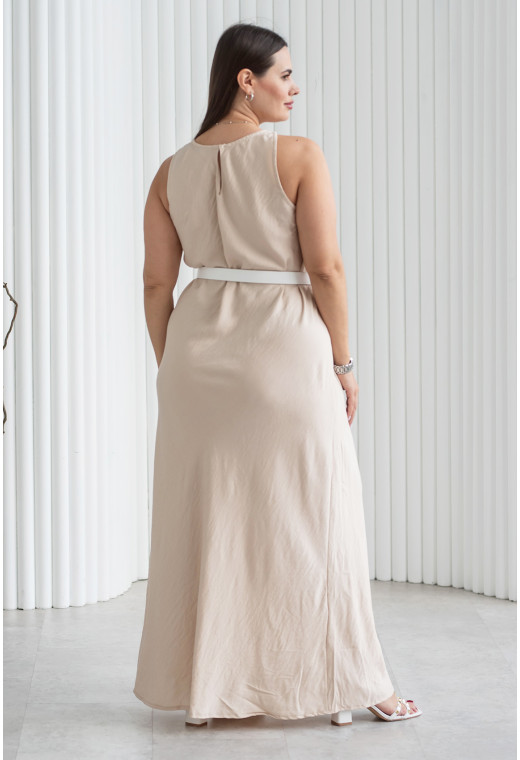 Бежевий сарафан льон жатка — 154334. Maritel. Зображення 1 Бежевий сарафан льон жатка — 154334. Maritel. Зображення 1