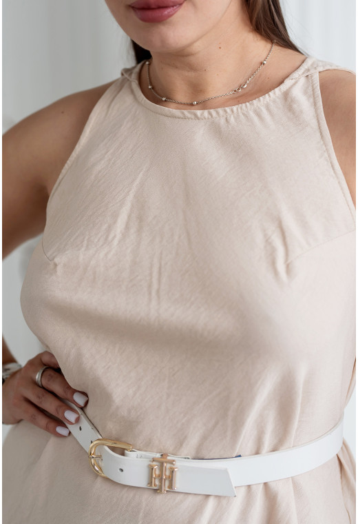 Бежевий сарафан льон жатка — 154334. Maritel. Зображення 2 Бежевий сарафан льон жатка — 154334. Maritel. Зображення 2