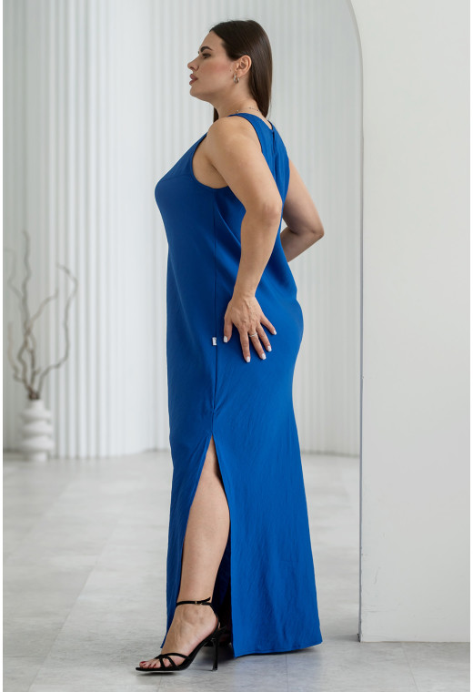 Сарафан льон жатка колір електрик — 184085. Maritel. Зображення 1 Сарафан льон жатка колір електрик — 184085. Maritel. Зображення 1