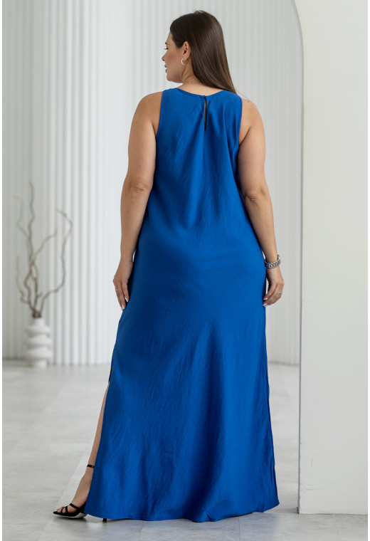 Сарафан льон жатка колір електрик — 184085. Maritel. Зображення 2 Сарафан льон жатка колір електрик — 184085. Maritel. Зображення 2