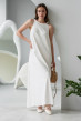 Молочний сарафан льон жатка — 216357. Maritel Молочний сарафан льон жатка — 216357. Maritel