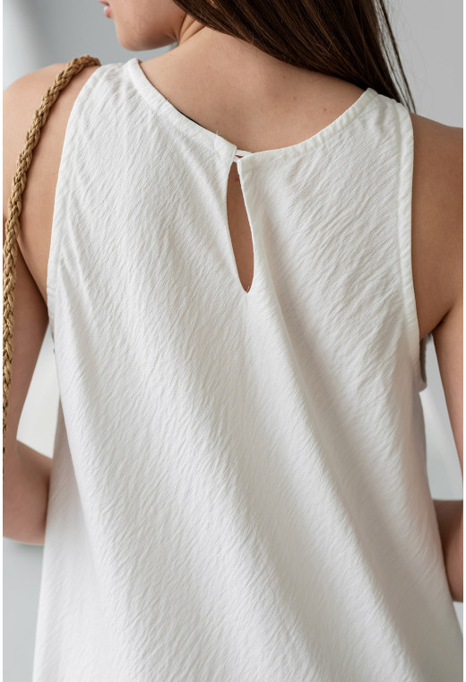 Молочний сарафан льон жатка — 216357. Maritel. Зображення 3 Молочний сарафан льон жатка — 216357. Maritel. Зображення 3