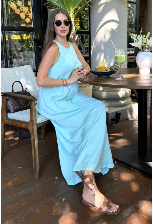 Сарафан льон жатка тіффані — 122067. Maritel. Зображення 1 Сарафан льон жатка тіффані — 122067. Maritel. Зображення 1