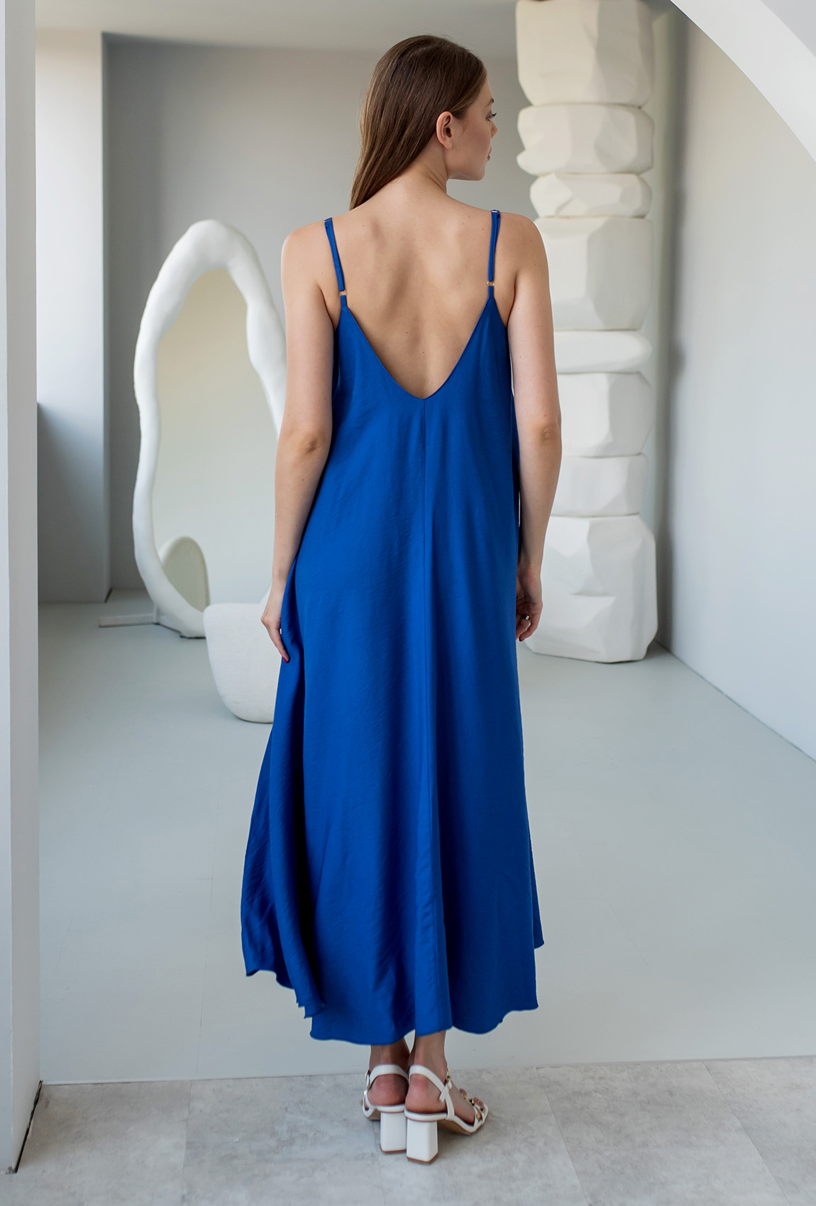 Сарафан лен цвет электрик — 418101. Maritel. Изображенние 1 Сарафан лен цвет электрик — 418101. Maritel. Изображенние 1