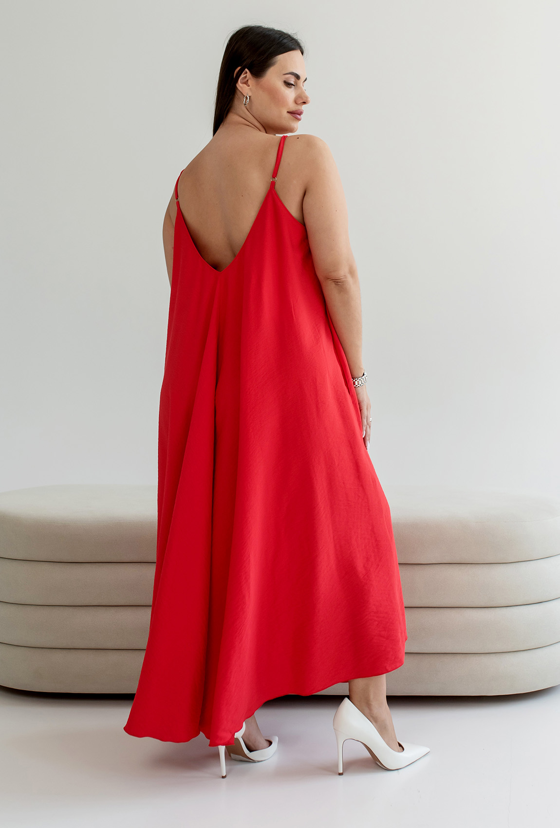 Красный сарафан лен —  641316. Maritel. Изображенние 1