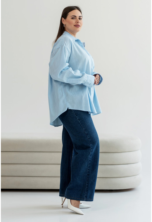 Блакитна сорочка лляна — 916094. Maritel. Зображення 2 Блакитна сорочка лляна — 916094. Maritel. Зображення 2